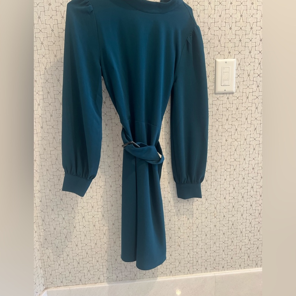 NWT green belted dress